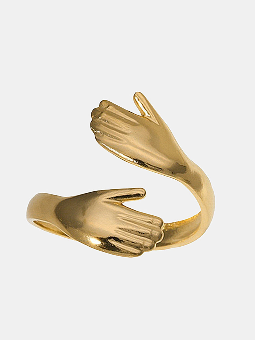 Hugging Hands Open Ring