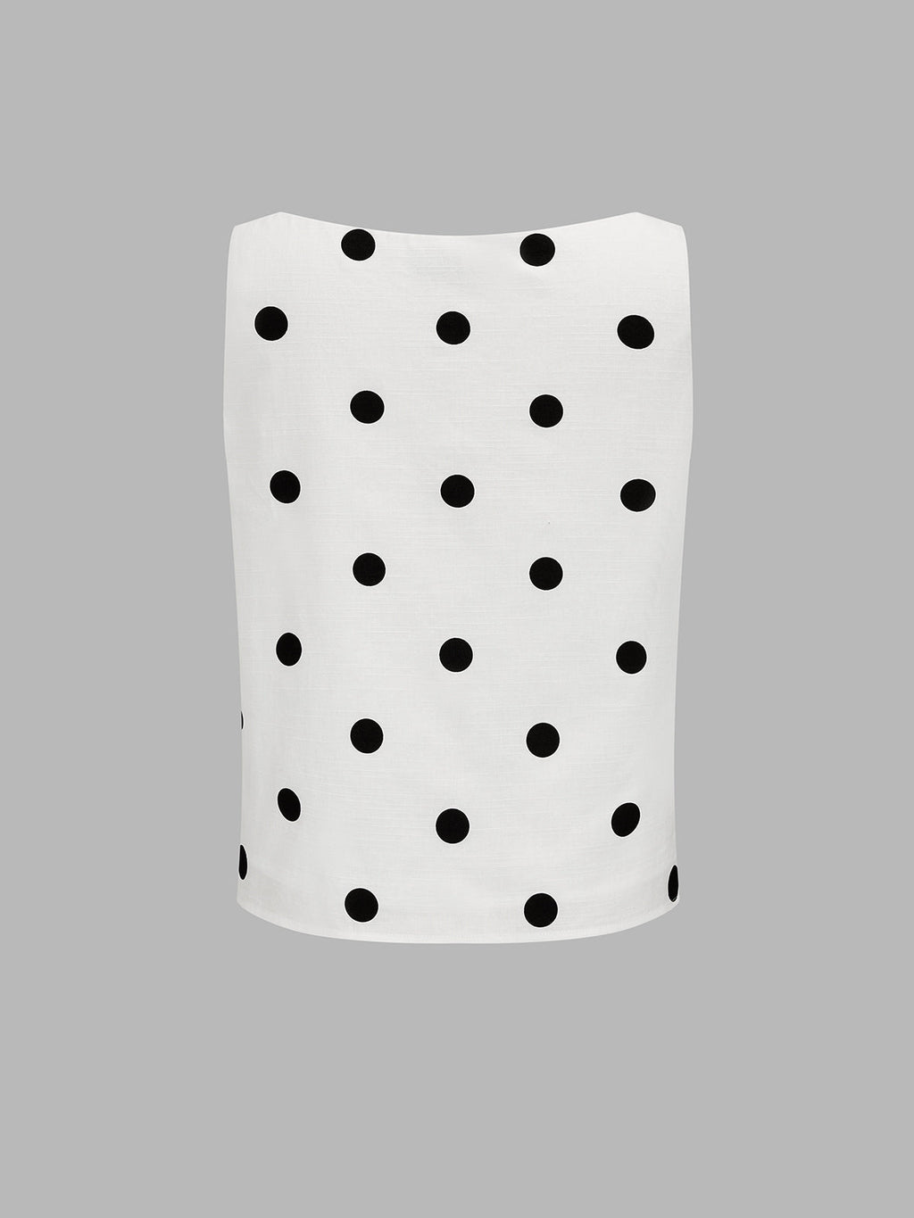 Square Neck Polka Dot Top & Mini Skirt Set
