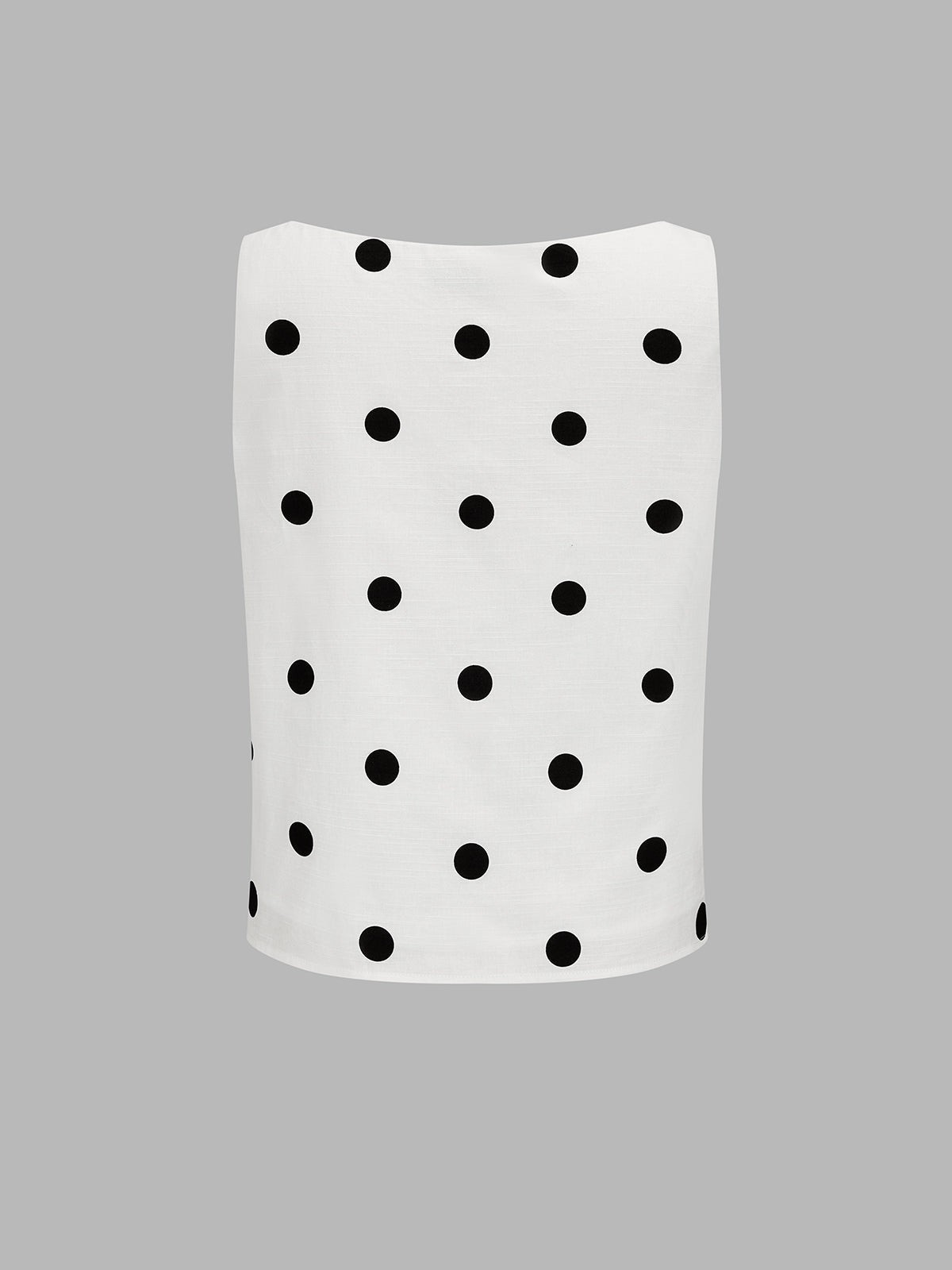 Square Neck Polka Dot Top & Mini Skirt Set