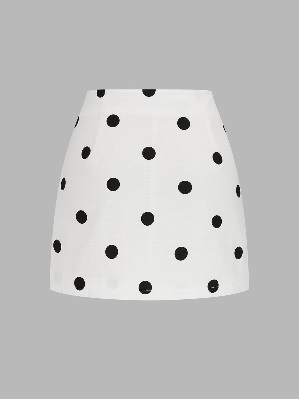 Square Neck Polka Dot Top & Mini Skirt Set