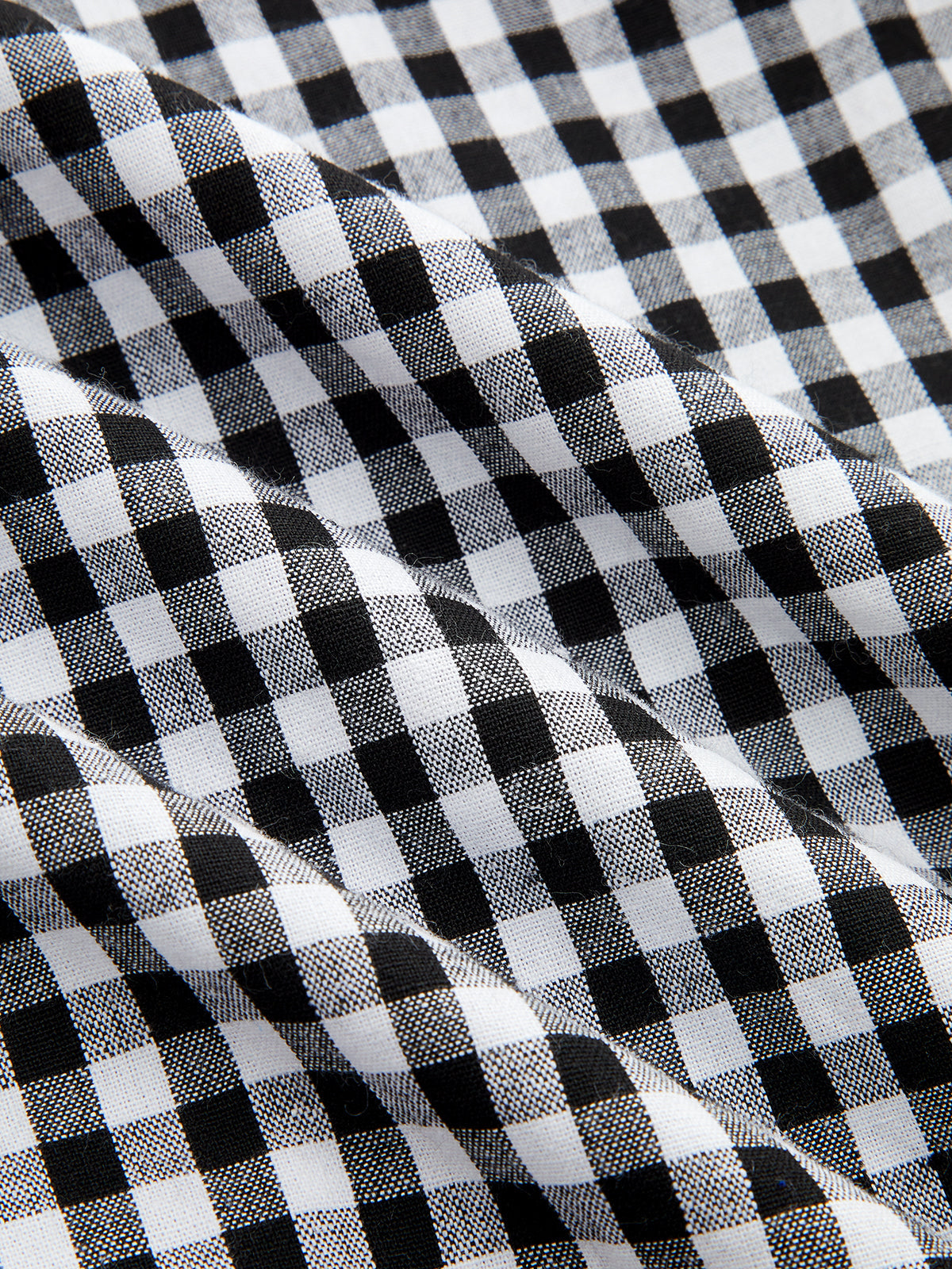 Gingham Collared Halter Belted Midi Dress