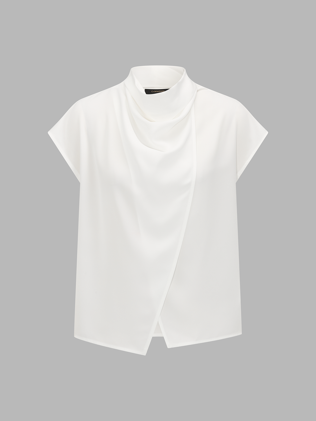Draped Wrap Front Blouse & Shorts Set