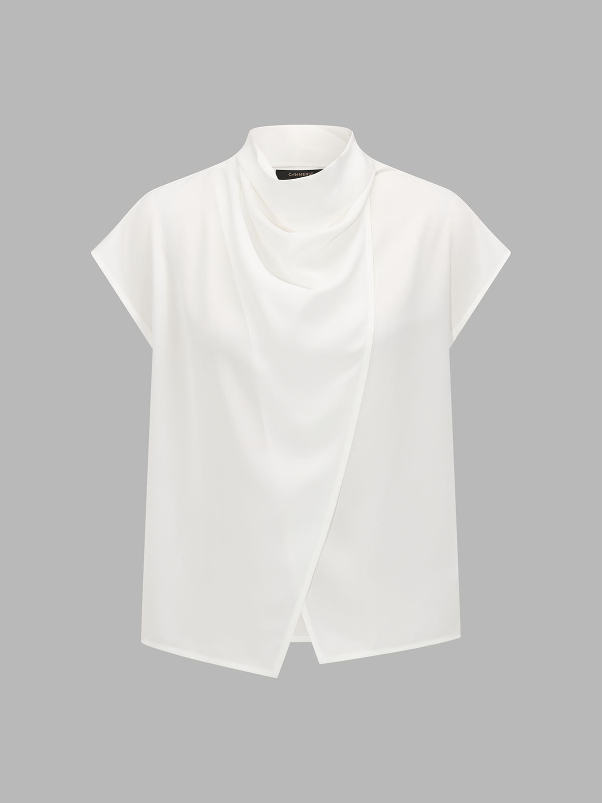 Draped Wrap Front Blouse & Shorts Set