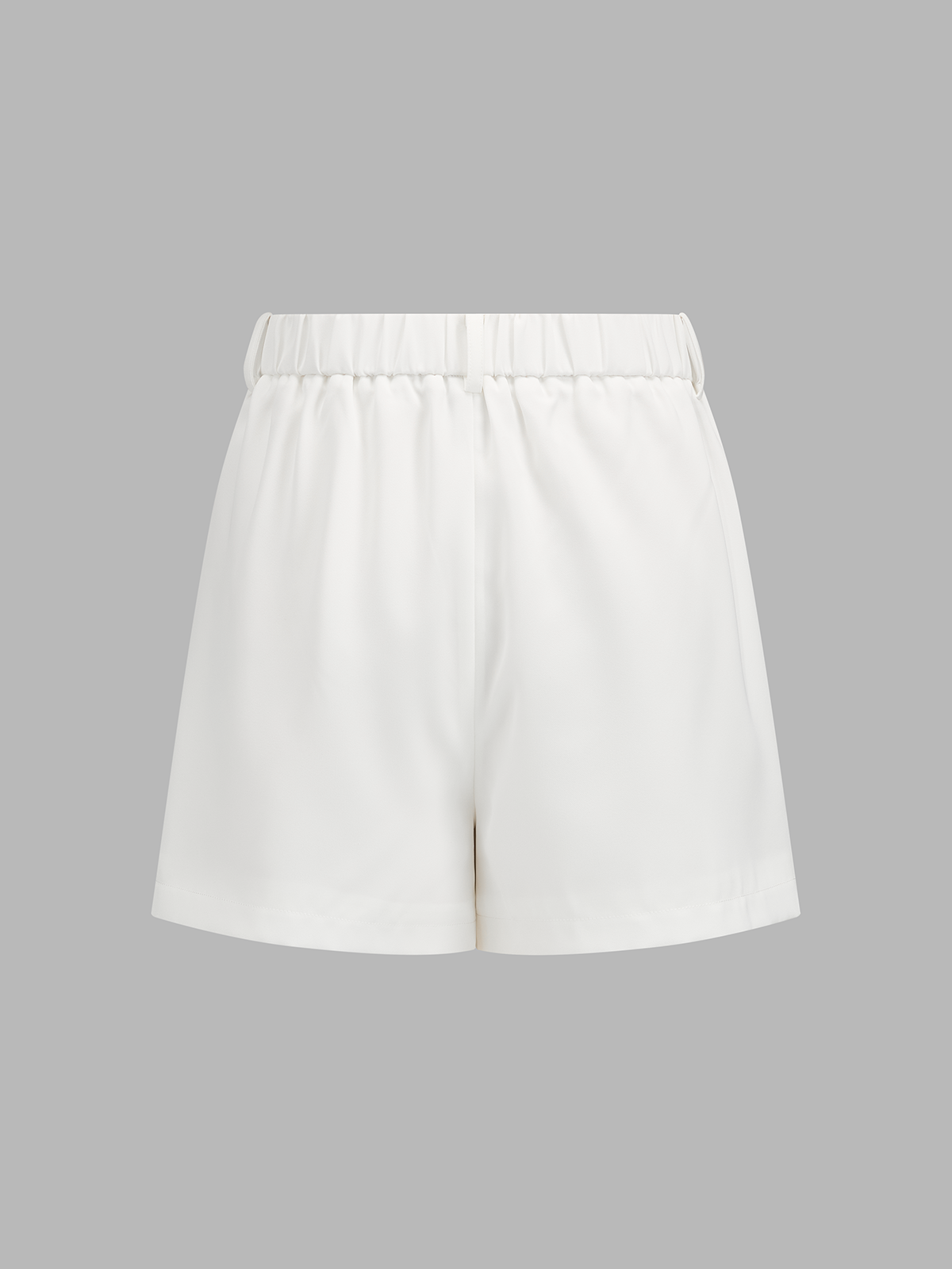 Draped Wrap Front Blouse & Shorts Set