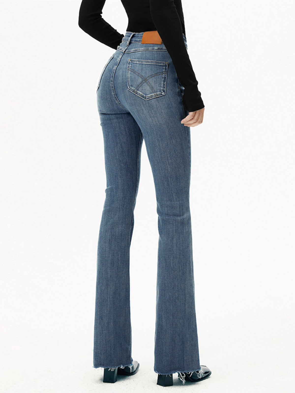 Updated | High-Waist Curvy-Hip Bootcut Jeans