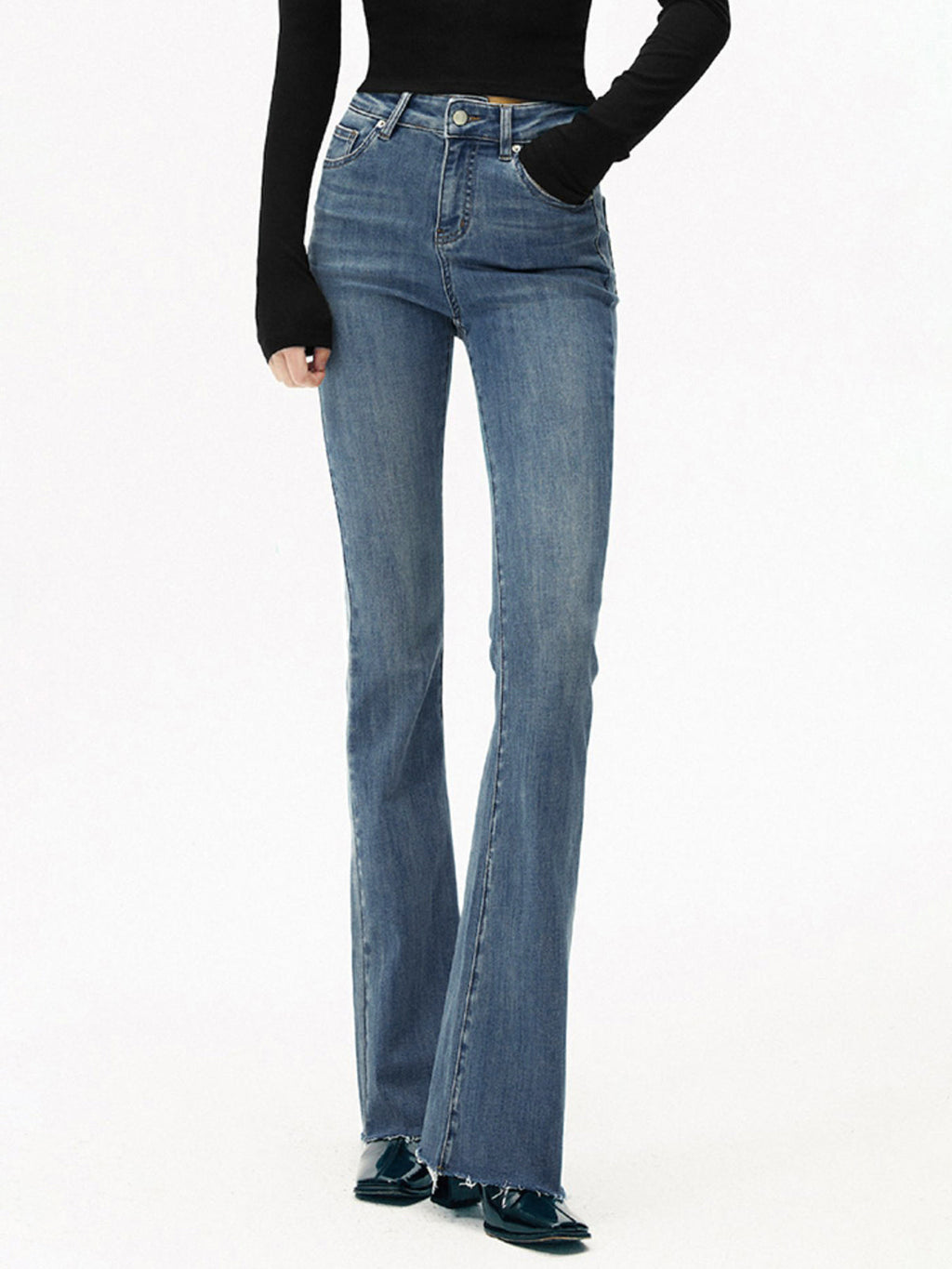 Updated | High-Waist Curvy-Hip Bootcut Jeans