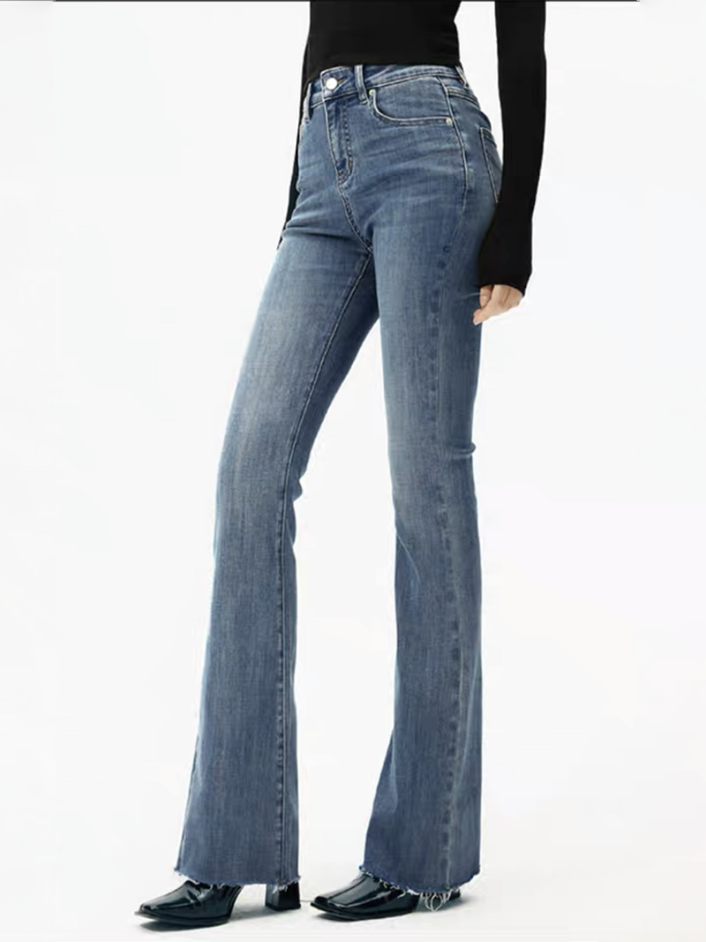 Updated | High-Waist Curvy-Hip Bootcut Jeans