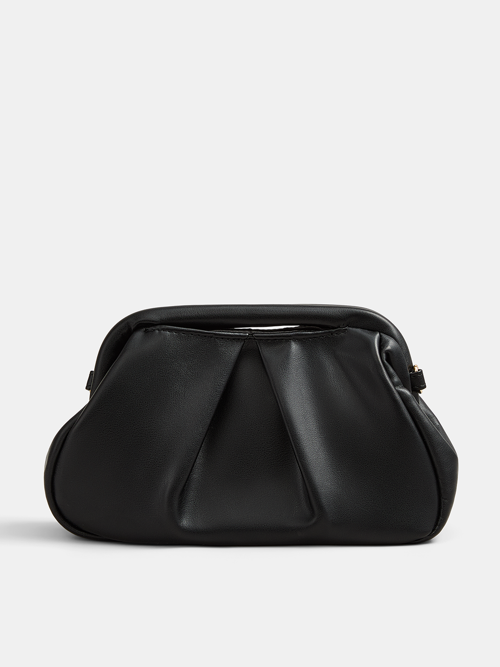 Ruched Top Handle Chain Crossbody Handbag