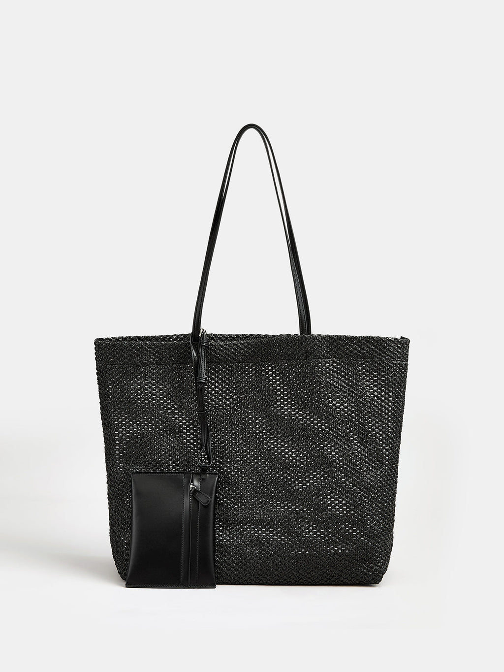Woven Openwork Tote Bag