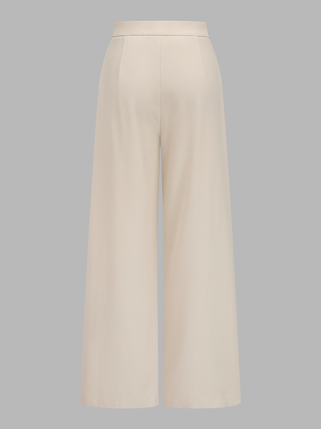 V-neck button-front cropped fitted vest and wide-leg trousers set