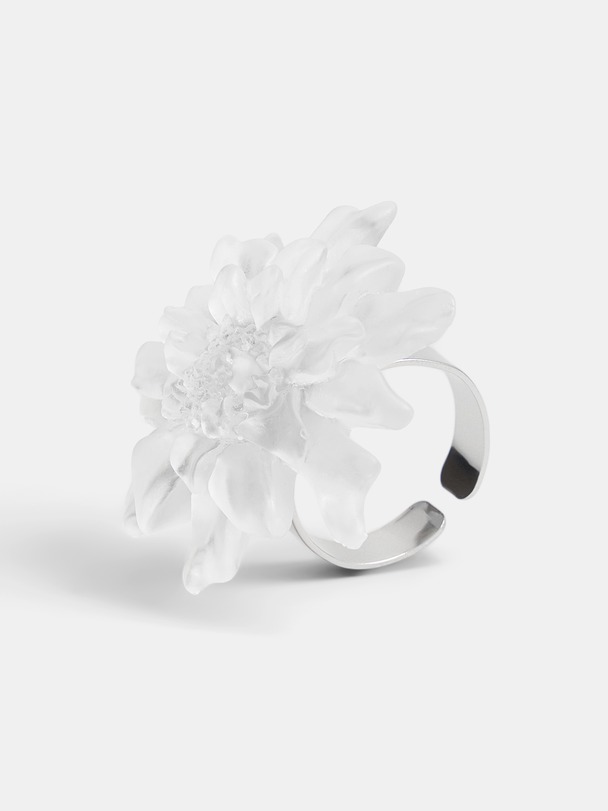 Large Flower Statement Open Ring