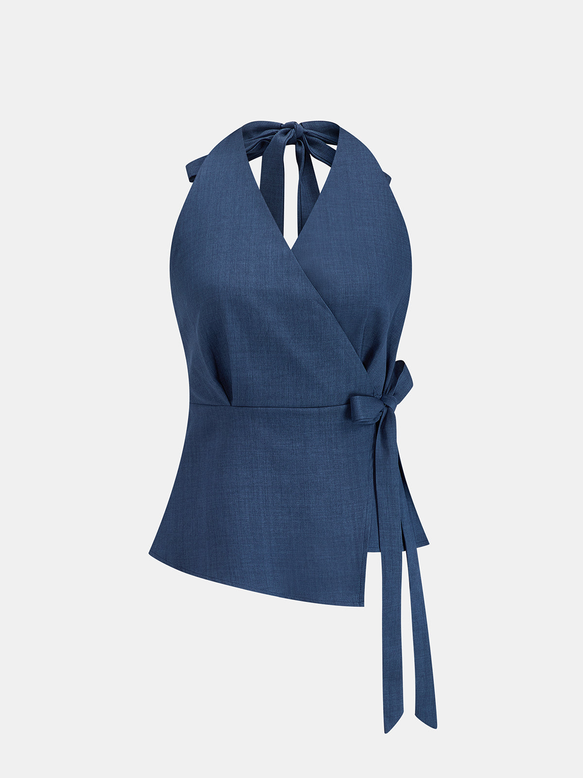 Wrap Tie Halter Top & Drawstring Pants Set