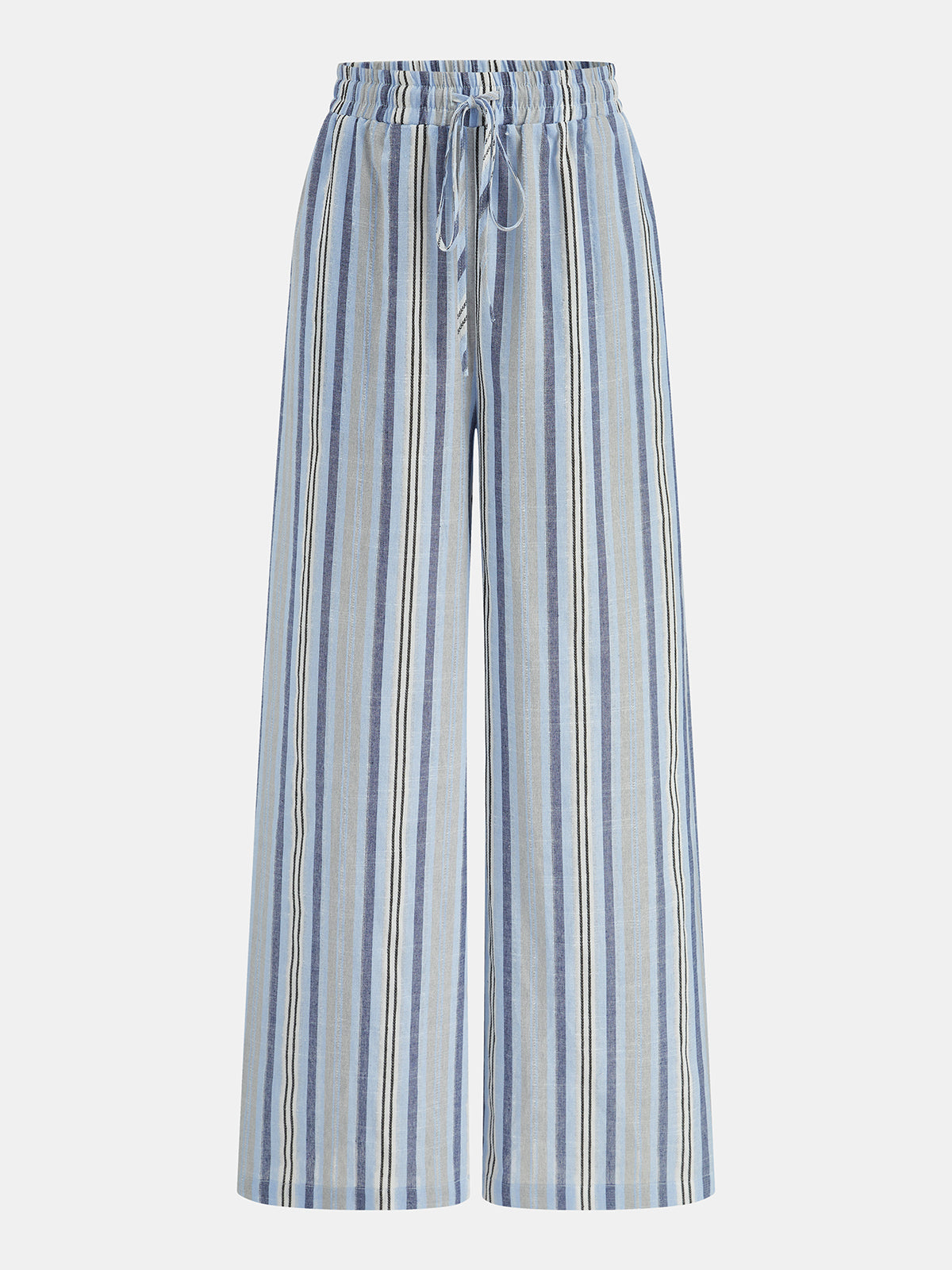 Striped Tube Top & Drawstring Pants Set