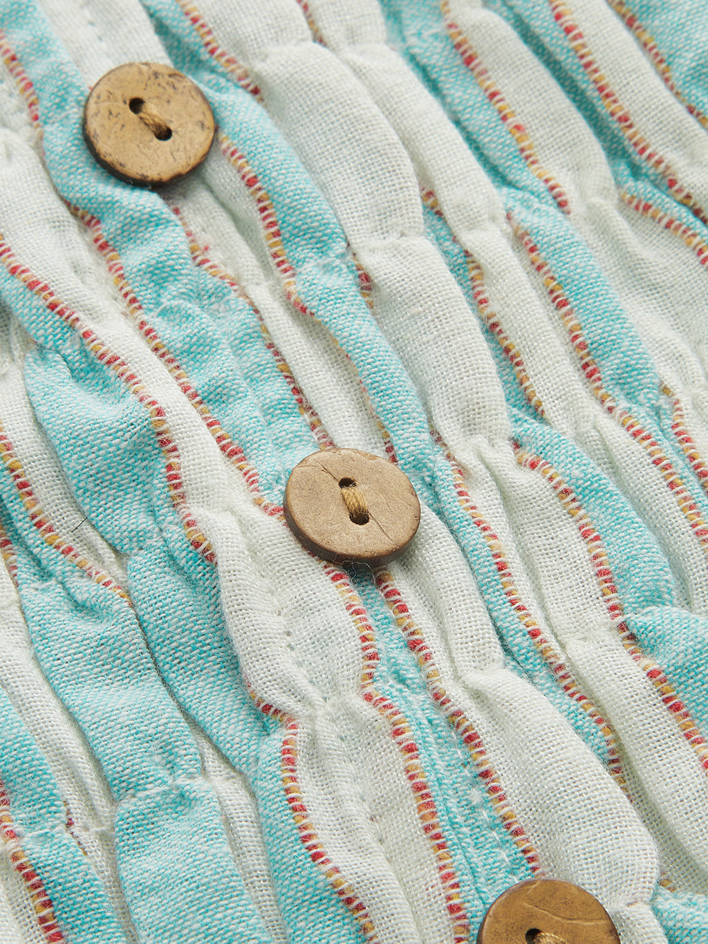 Striped Smocked Two Piece Pants Set