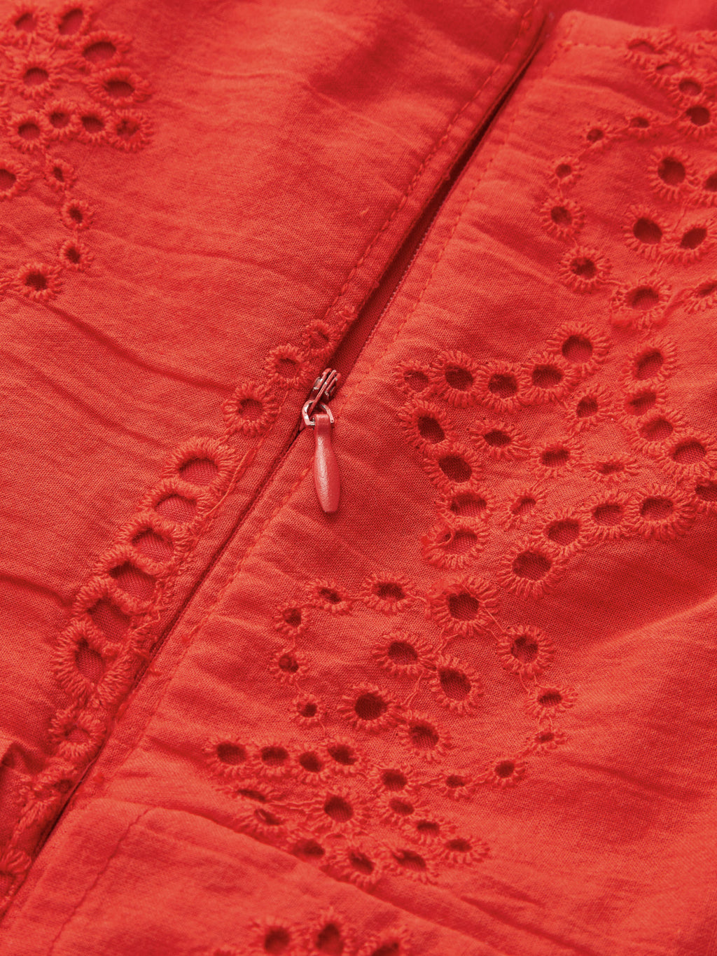 Eyelet Halter Layered Mini Dress