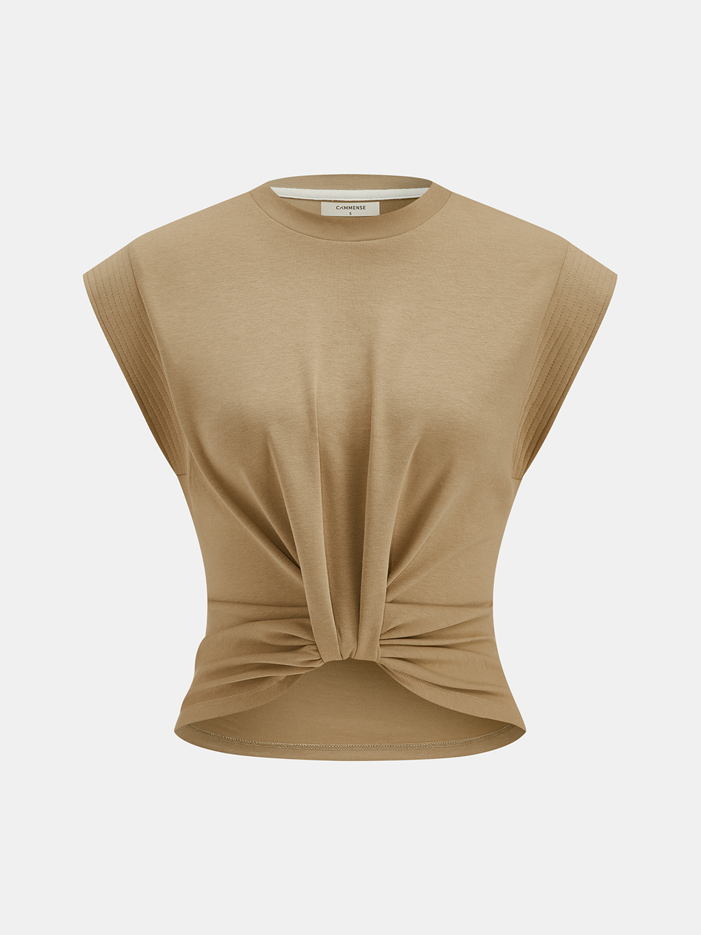 Twisted Cropped Sleeveless Tops
