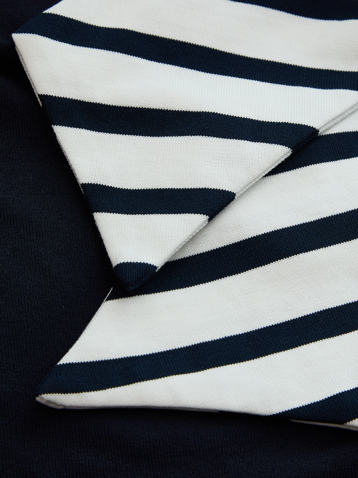 Nautical Tie Detail Short Sleeve Top