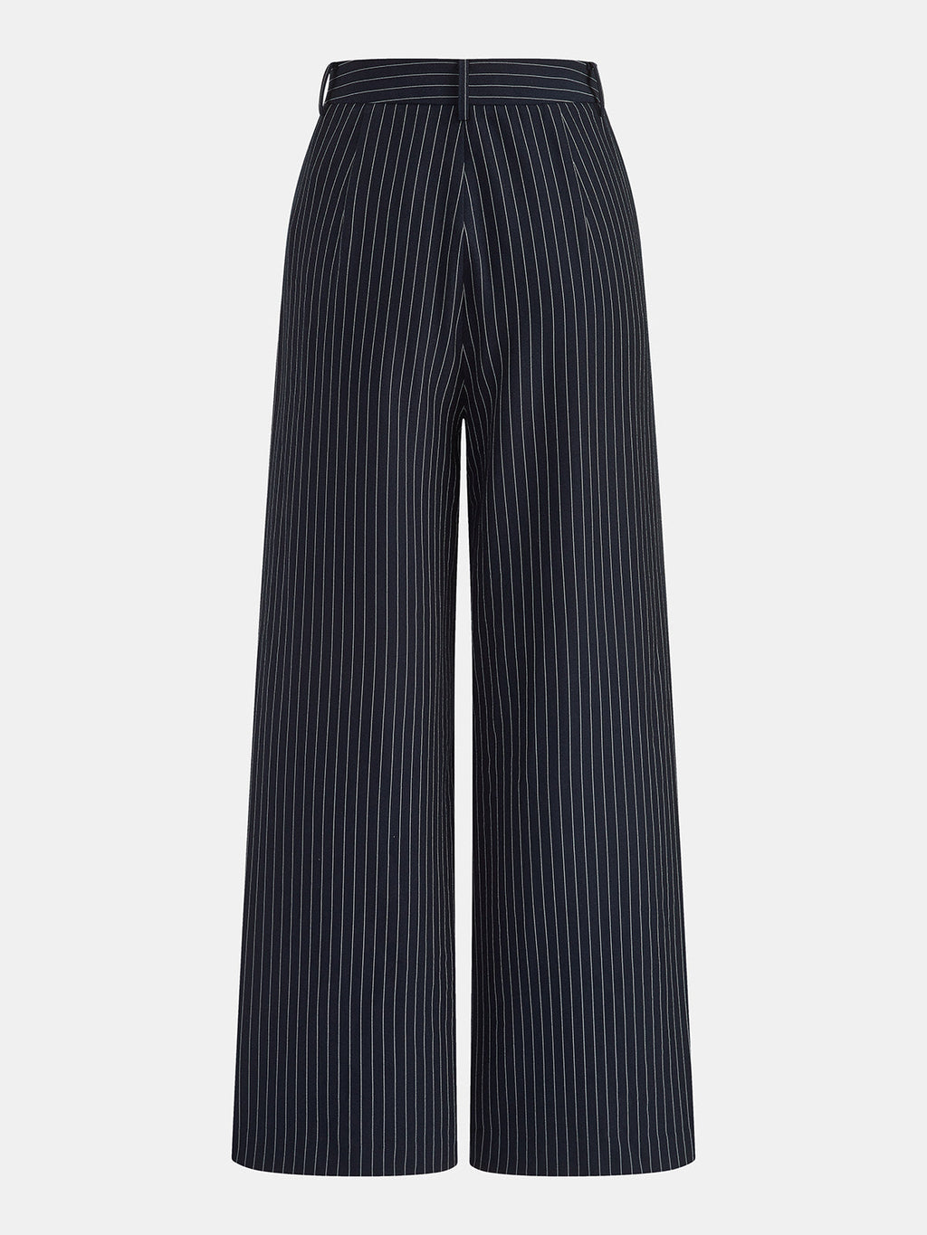 Pinstriped Sleeveless Shirt & Pants Set