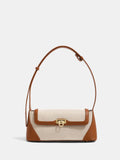 Vintage Lock Clasp Baguette Shoulder Bag
