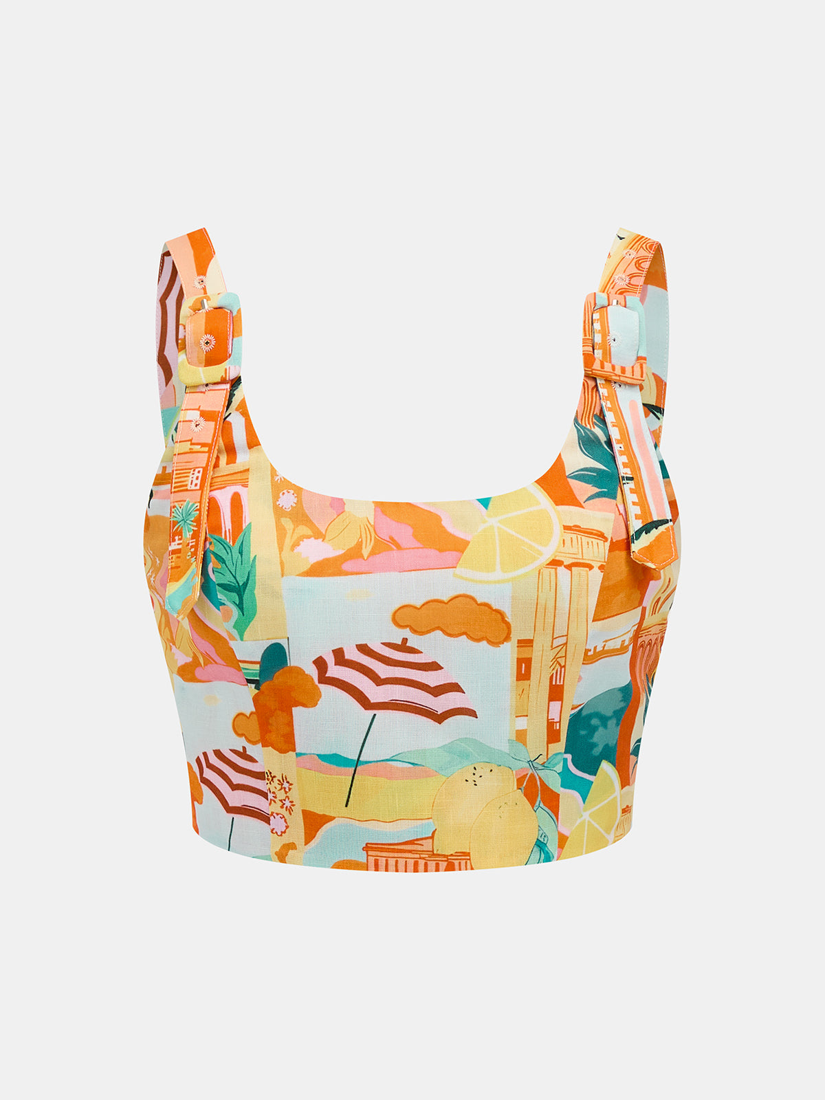 Printed Vacation Two Piece Skirt Set