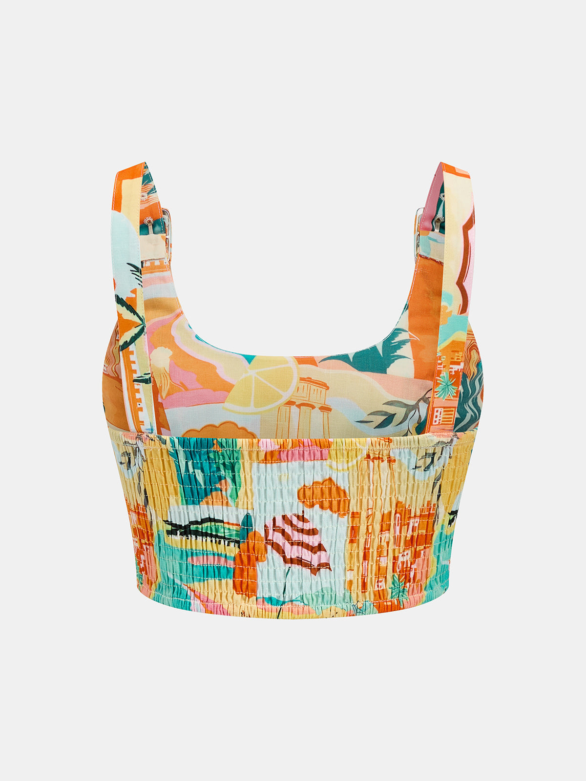 Printed Vacation Two Piece Skirt Set