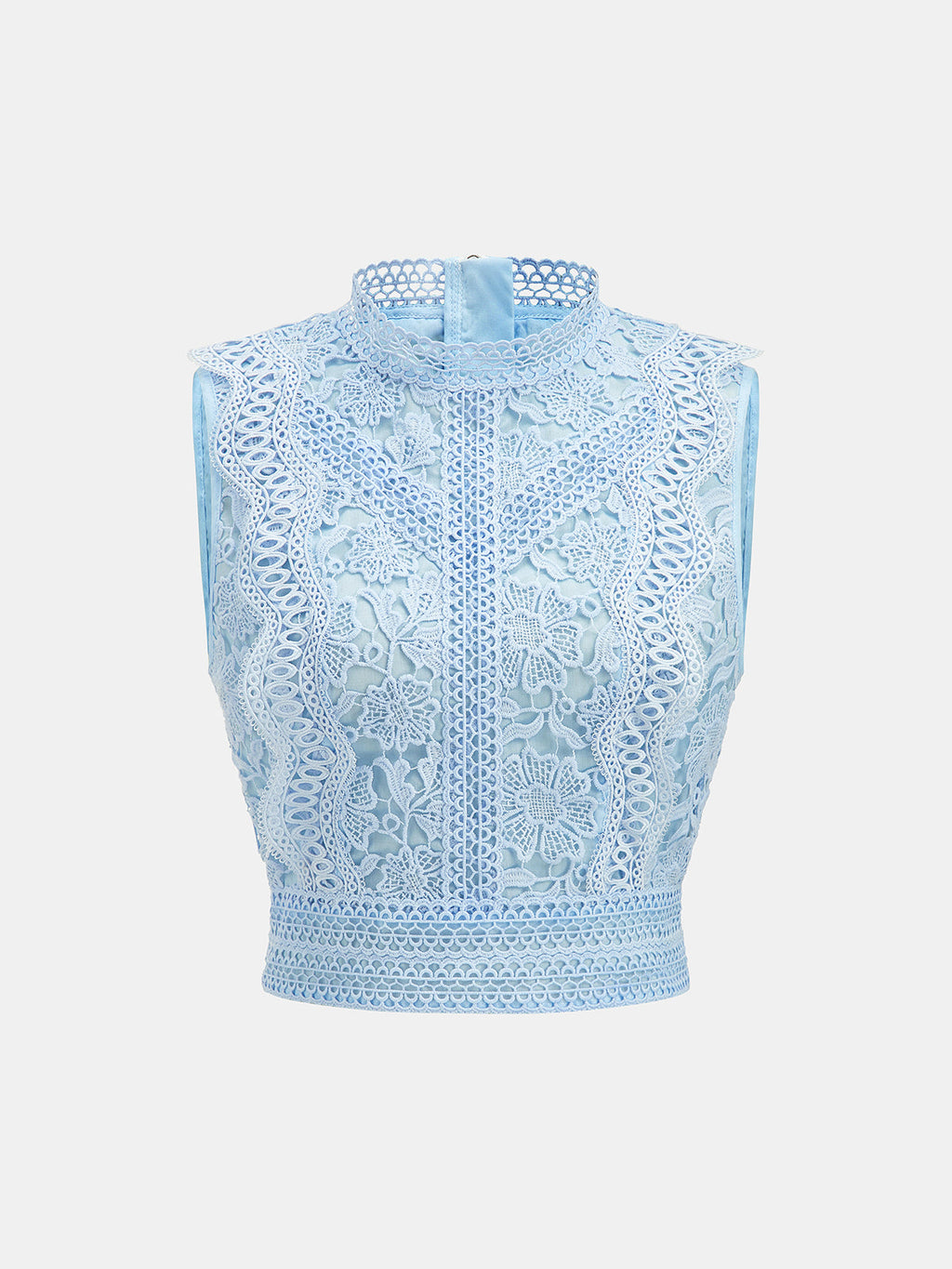 Guipure Lace Two Piece Shorts Set