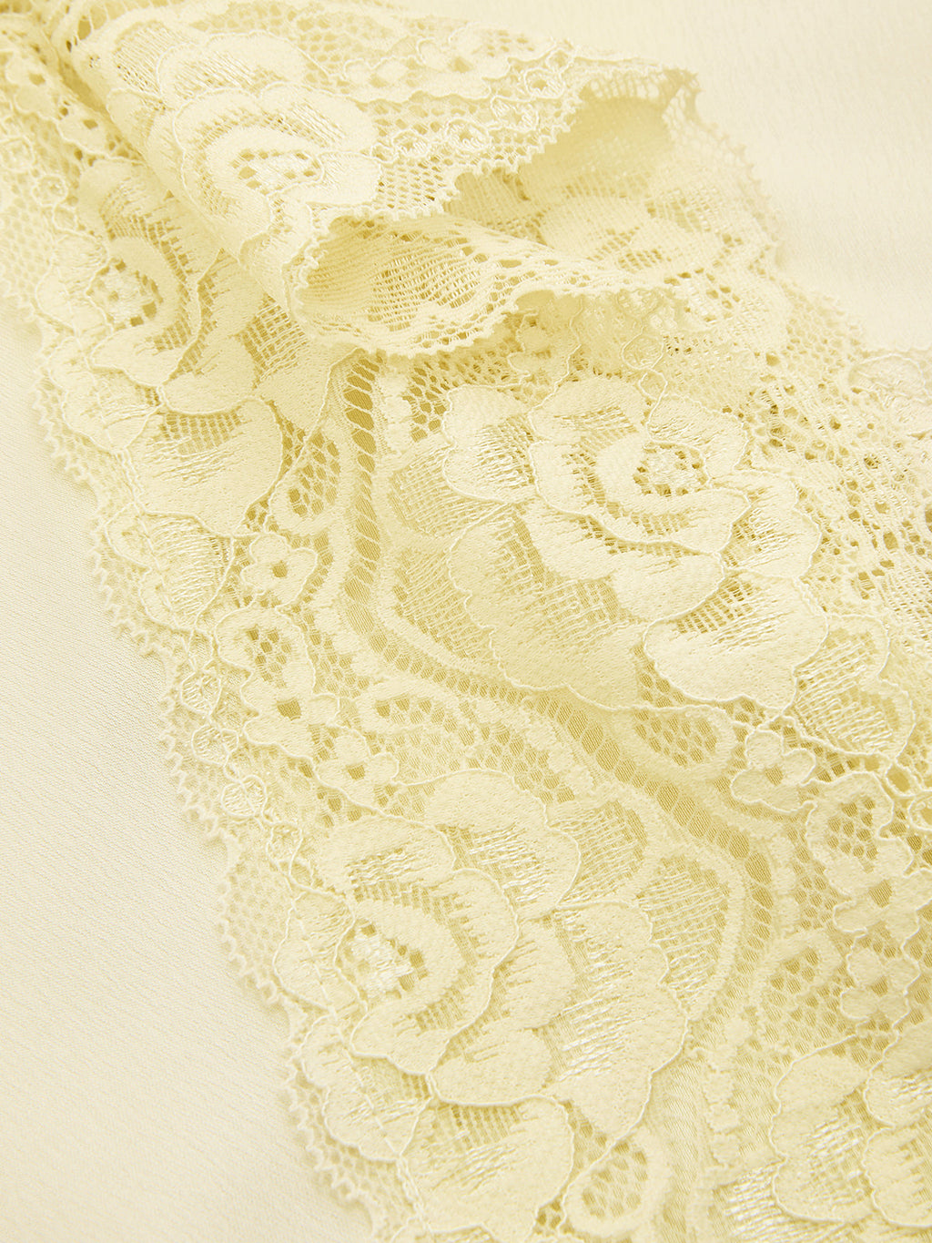 Lace Trim Satin Sleeveless Mini Dress