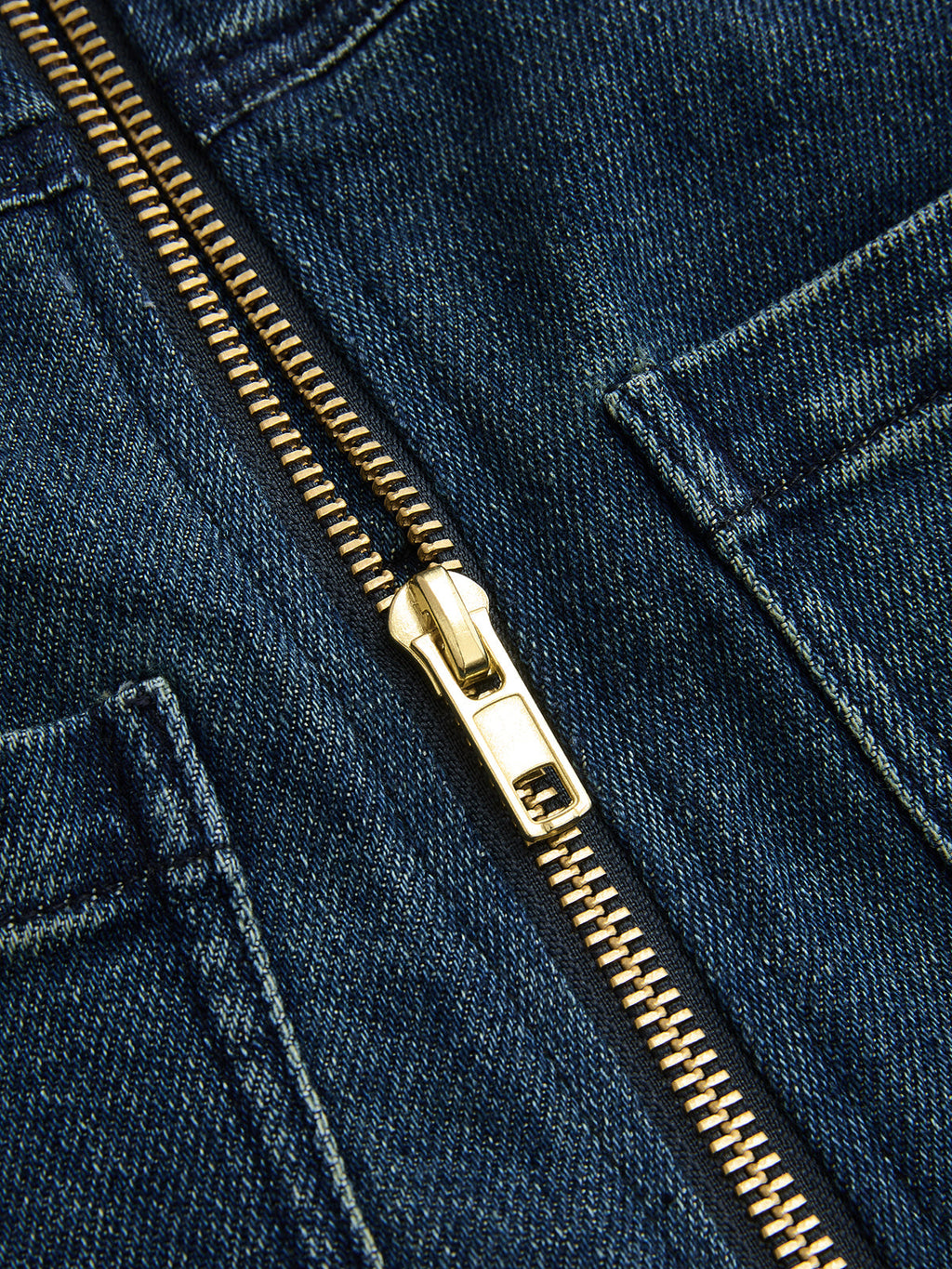 High-Waist Wide-Leg Denim Pants