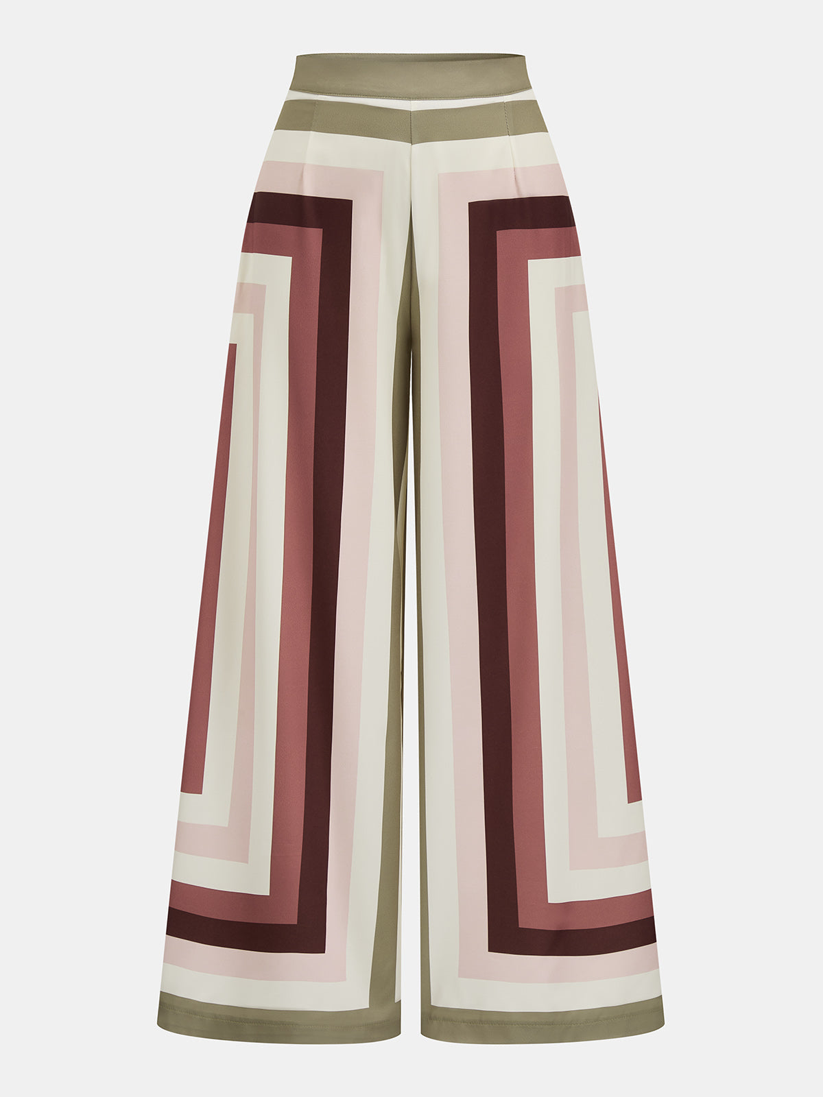 Geometric Print Halter Top & Pants Set