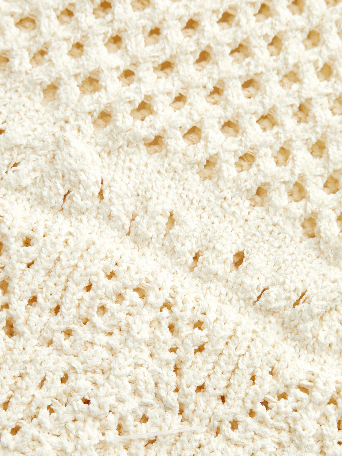 Hollow Crochet Cap Sleeve Knit Top