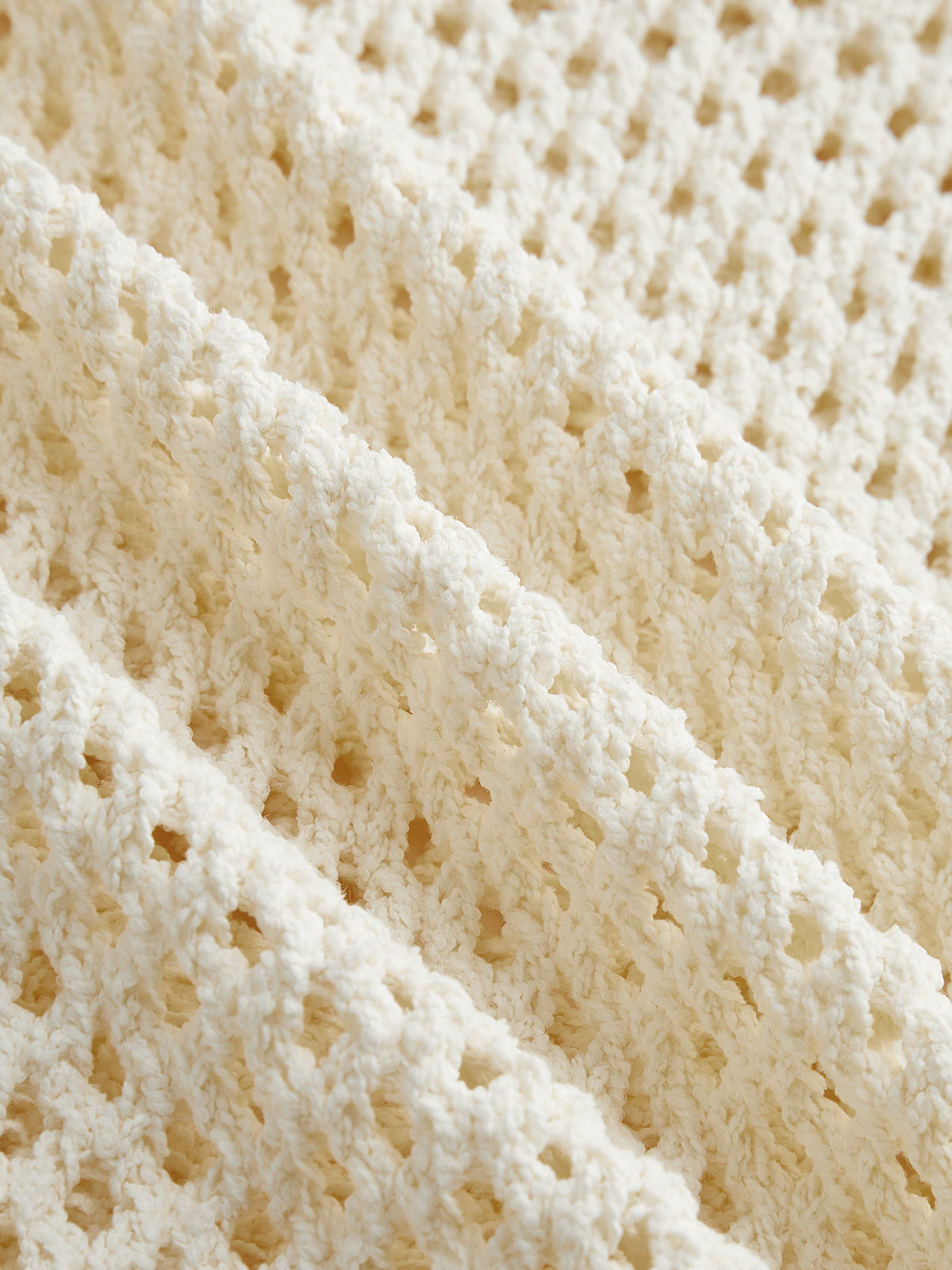 Hollow Crochet Cap Sleeve Knit Top