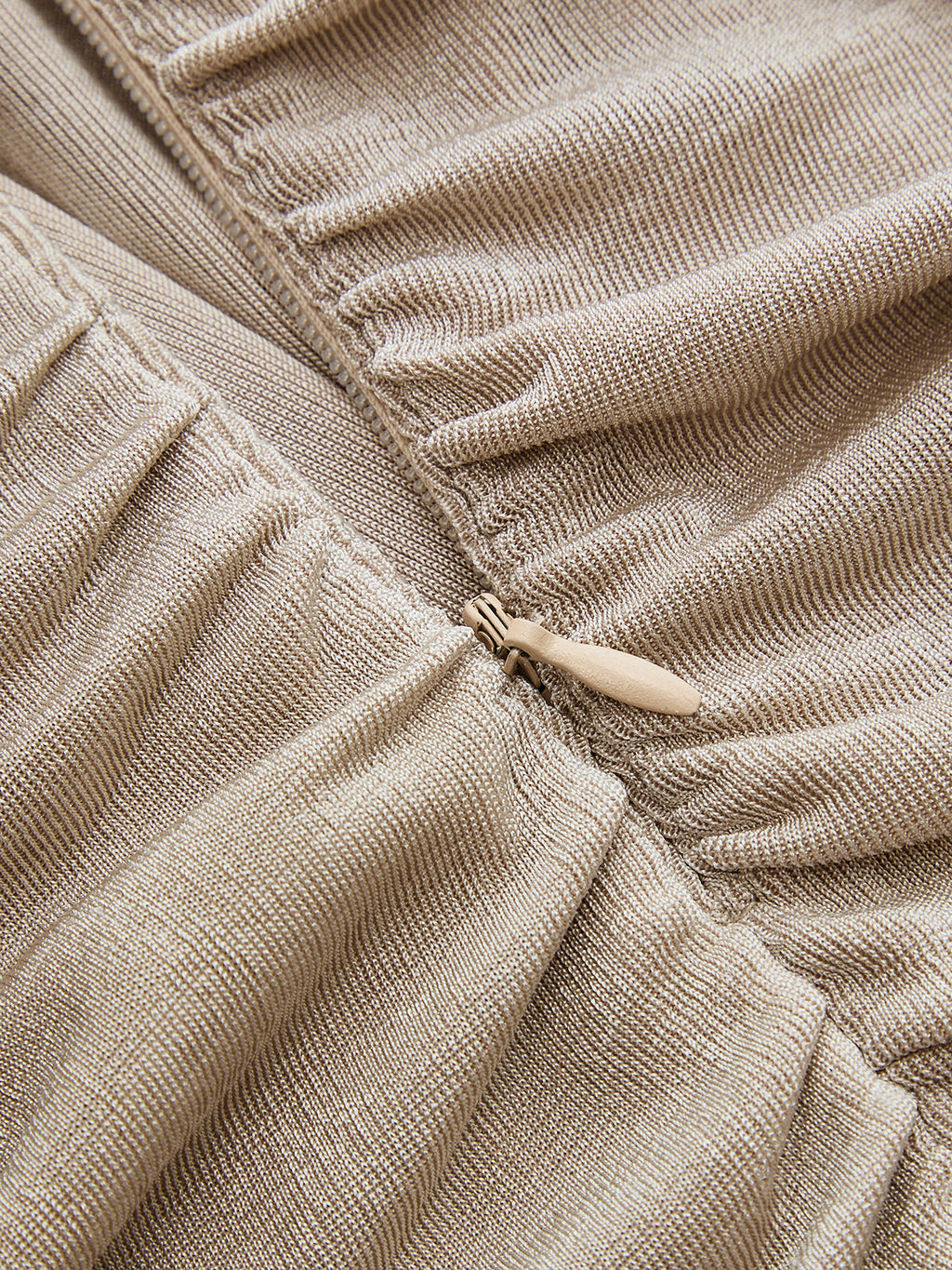 Draped Cape Ruched Slim Top
