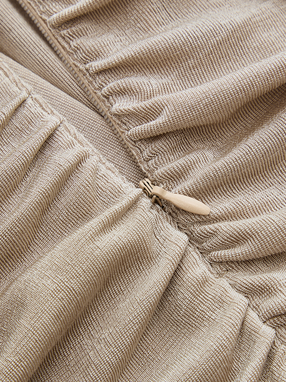Draped Cape Ruched Slim Top
