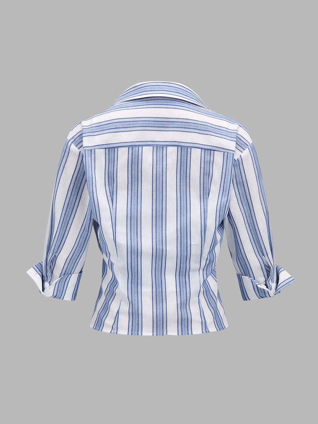 Casual Striped Shirt Cami Two Piece Set