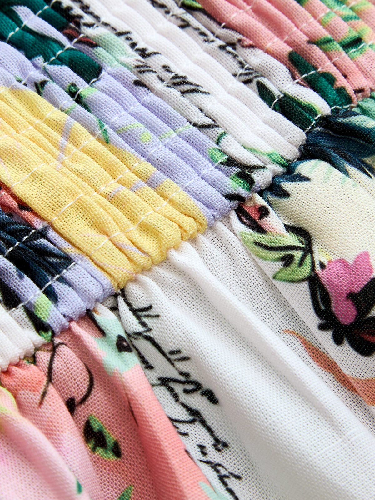 Detachable Strap Tropical Print Midi Dress