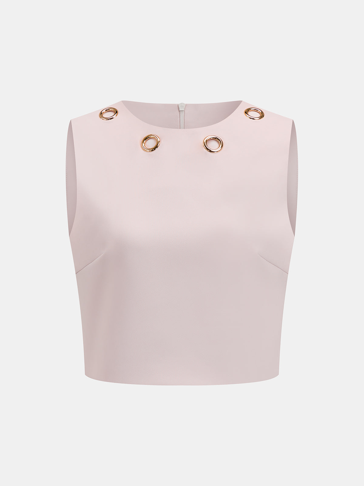 Metal Eyelet Two Piece Skirt Set