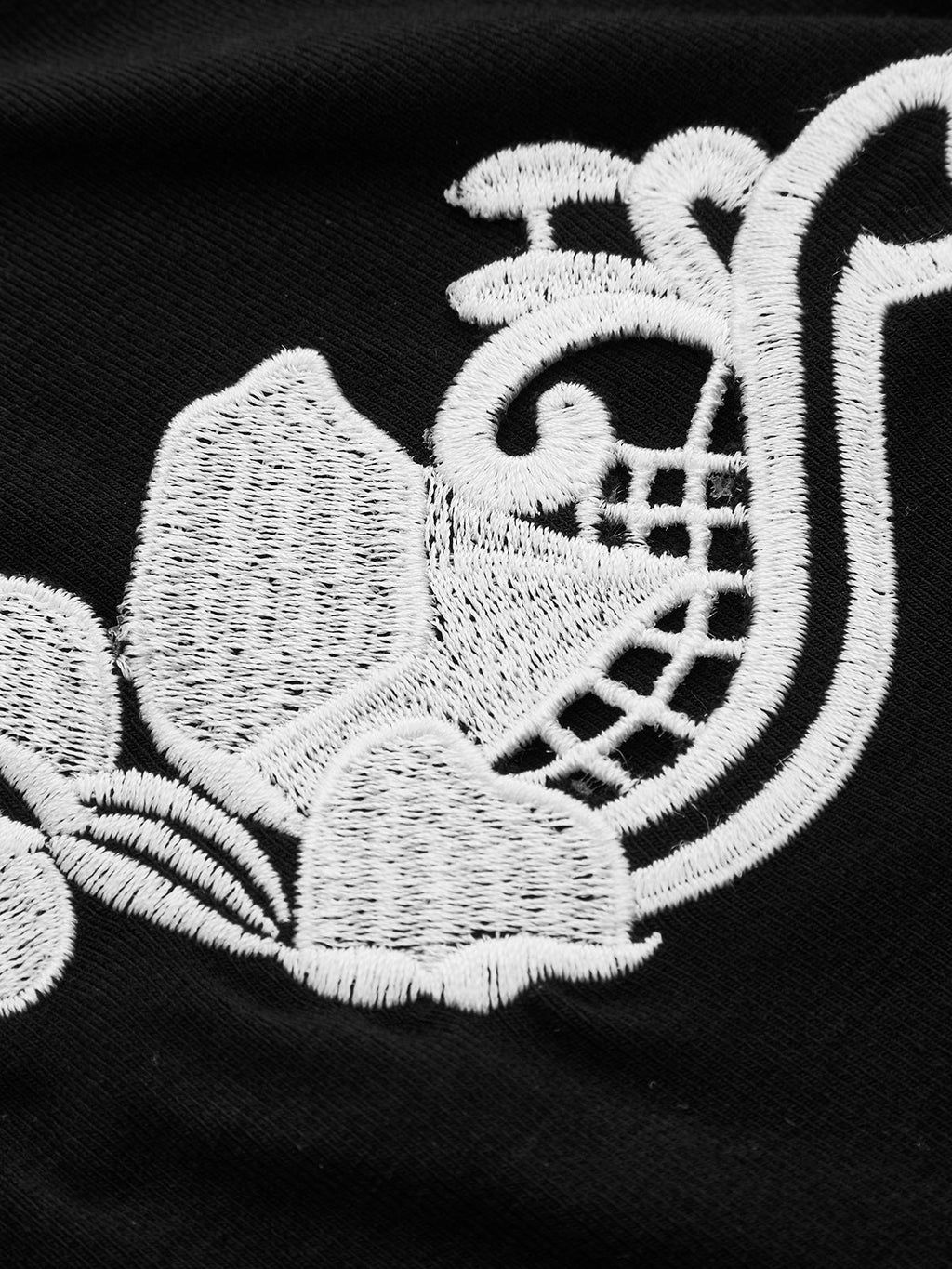 Embroidery Fitted Short Sleeve Top