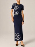 Floral Applique Knitted Co-Ord Set