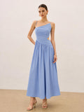 Asymmetric Cutout Cami Maxi Dress