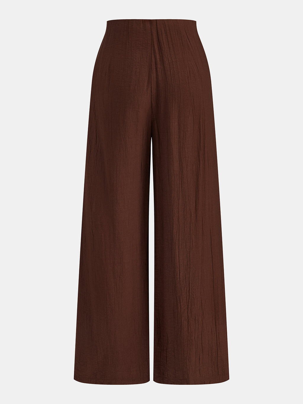 Wrap Tie Crinkle Wide Leg Pants