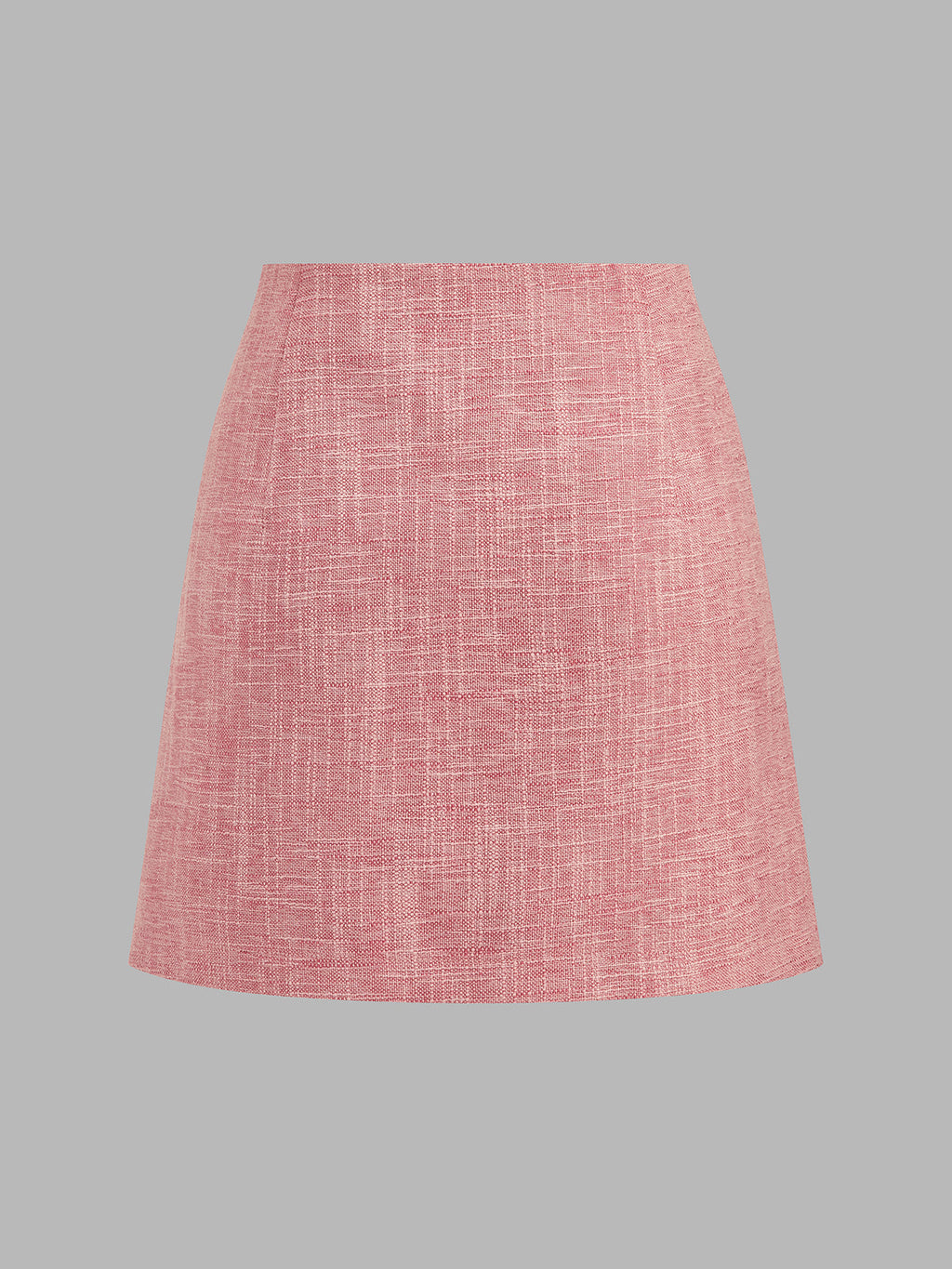 Contrast Piping Tweed Two Piece Skirt Set