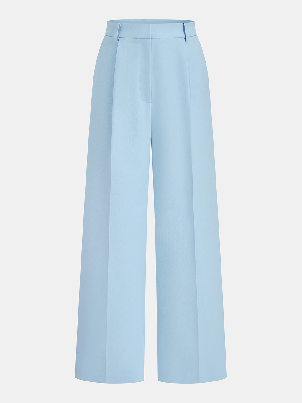Tailored Sleeveless Blazer & Wide-Leg Pants Set