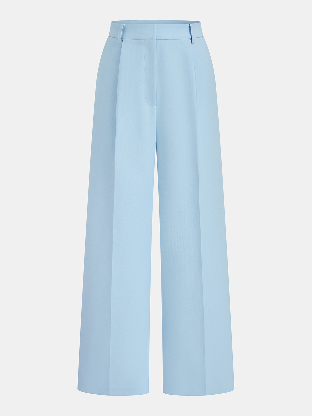 Tailored Sleeveless Blazer & Wide-Leg Pants Set