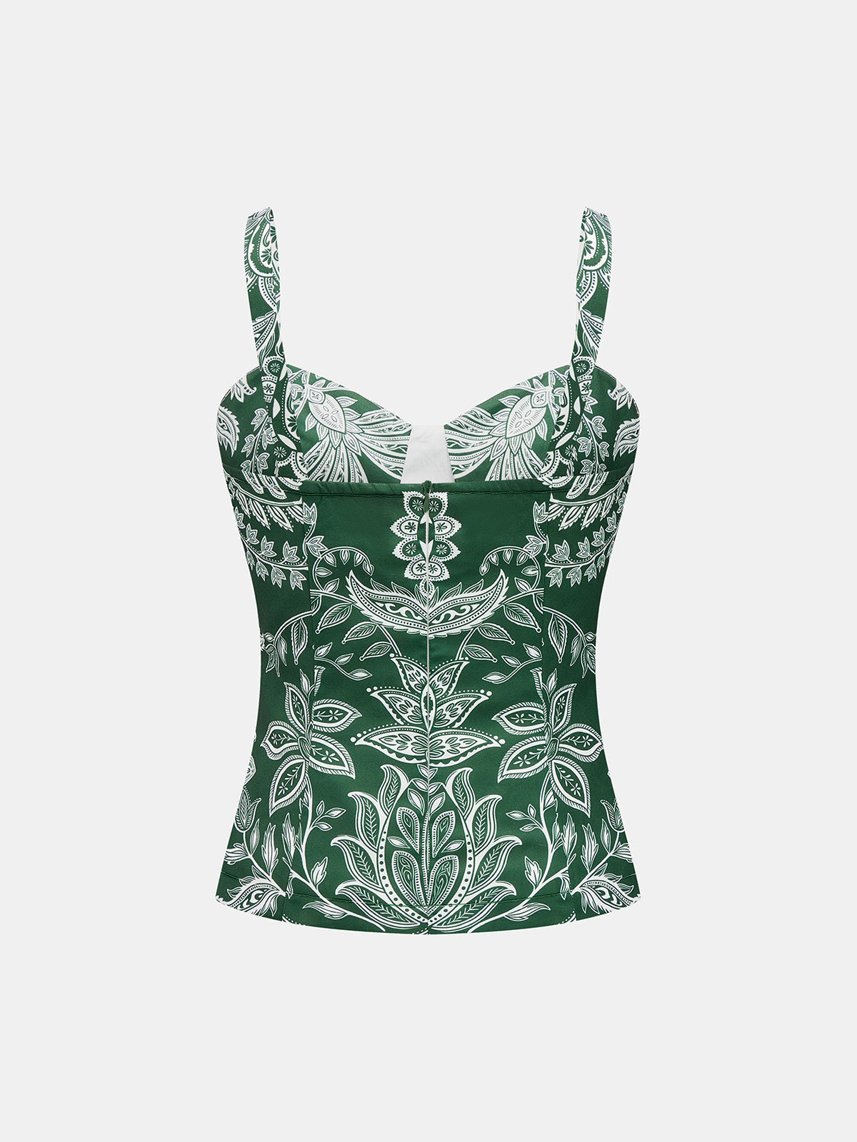 Paisley Print Sweetheart Cami Top
