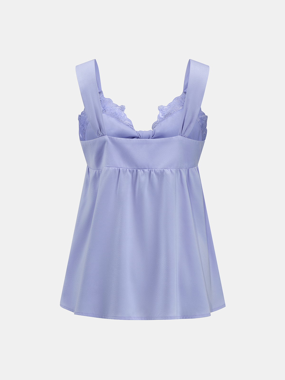 Lace Trim Tie-Front Balloon Leg Set