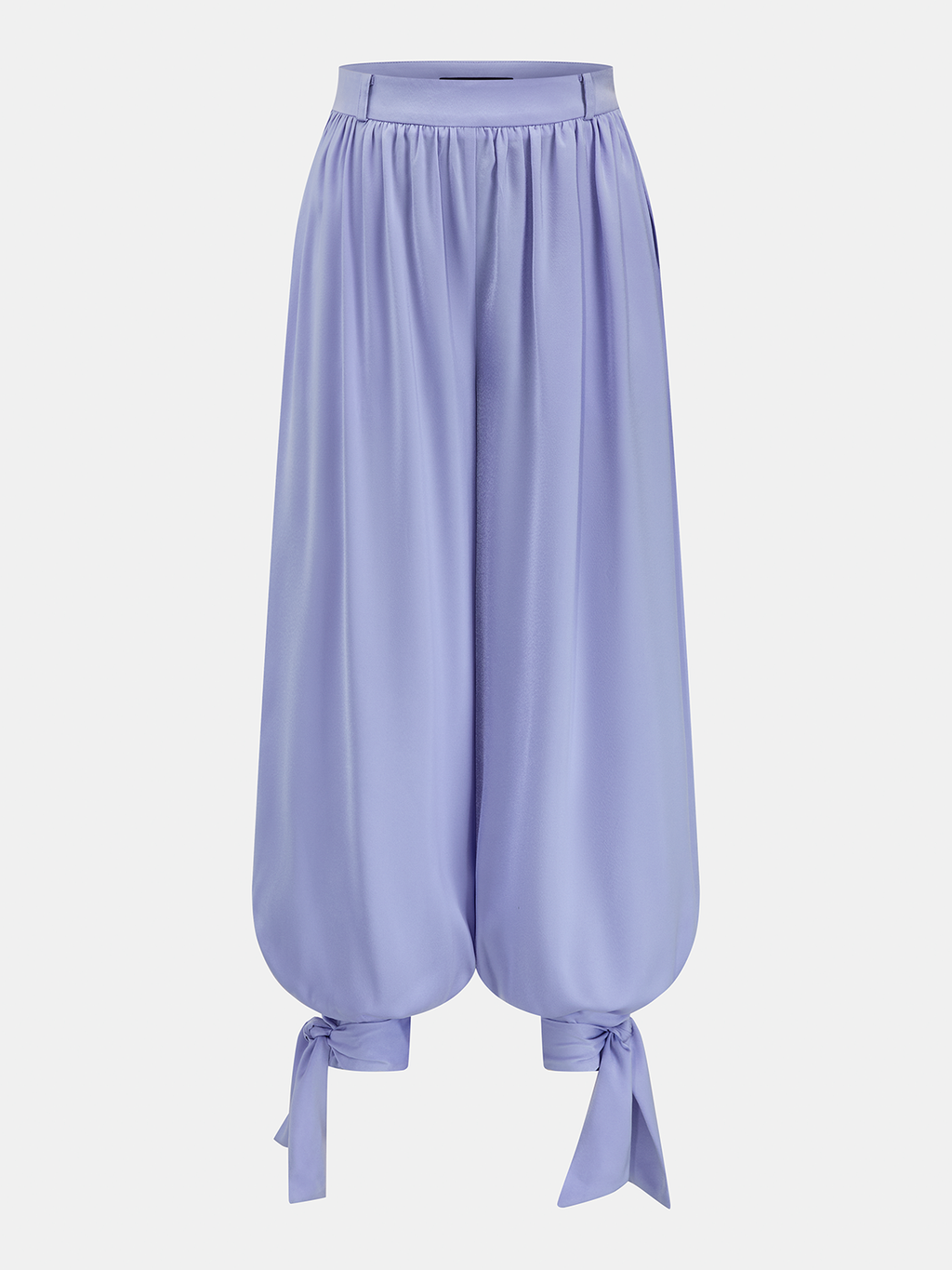 Lace Trim Tie-Front Balloon Leg Set