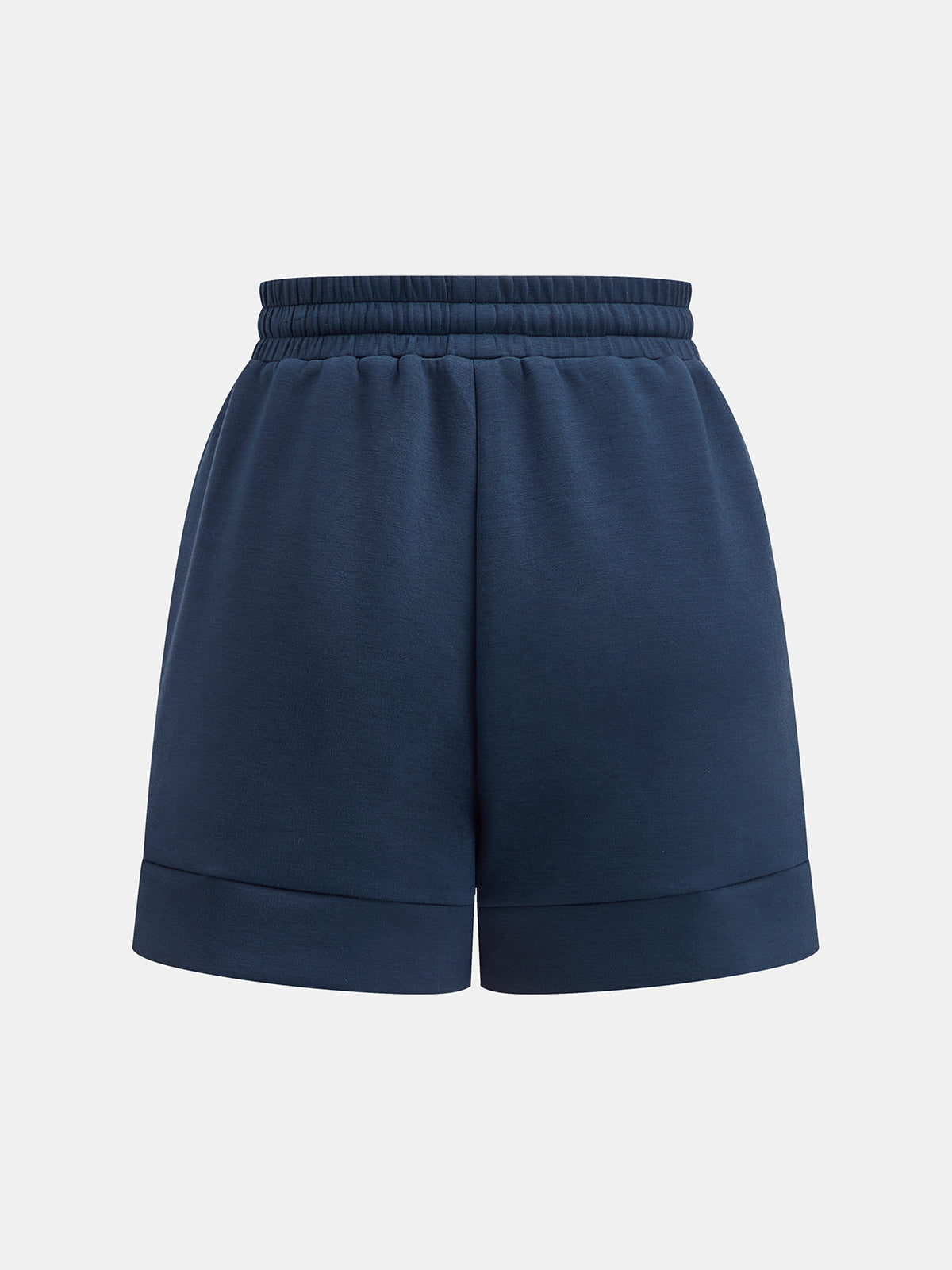 Drawstring Elastic Waist Casual Shorts