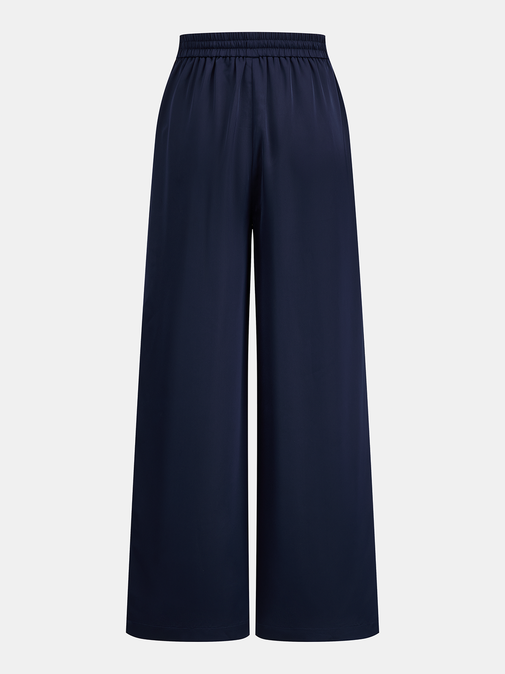 Satin Drape Neck Top & Drawstring Pants Set