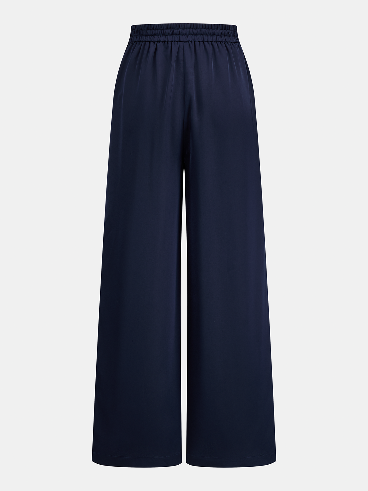 Satin Drape Neck Top & Drawstring Pants Set