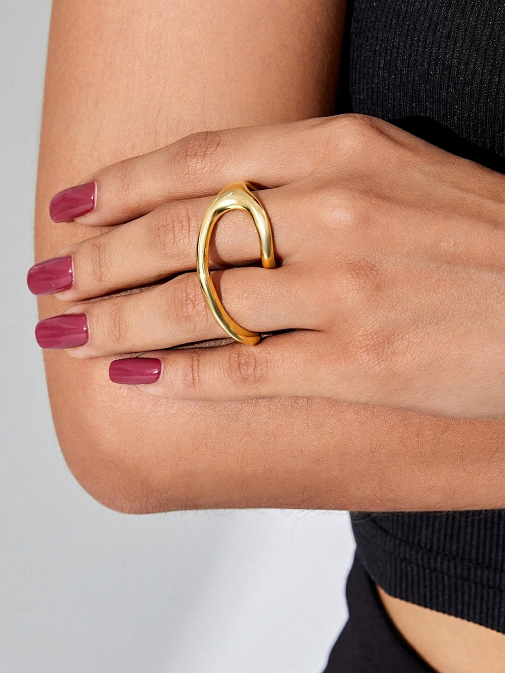 Minimalist Double Finger Statement Ring